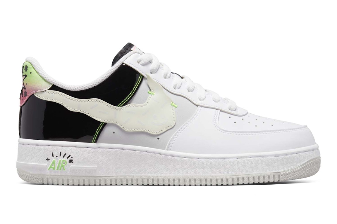 Pre-owned Nike Air Force 1 Low '07 Lv8 Pop Art White In White/white-black-photon-racer Pink
