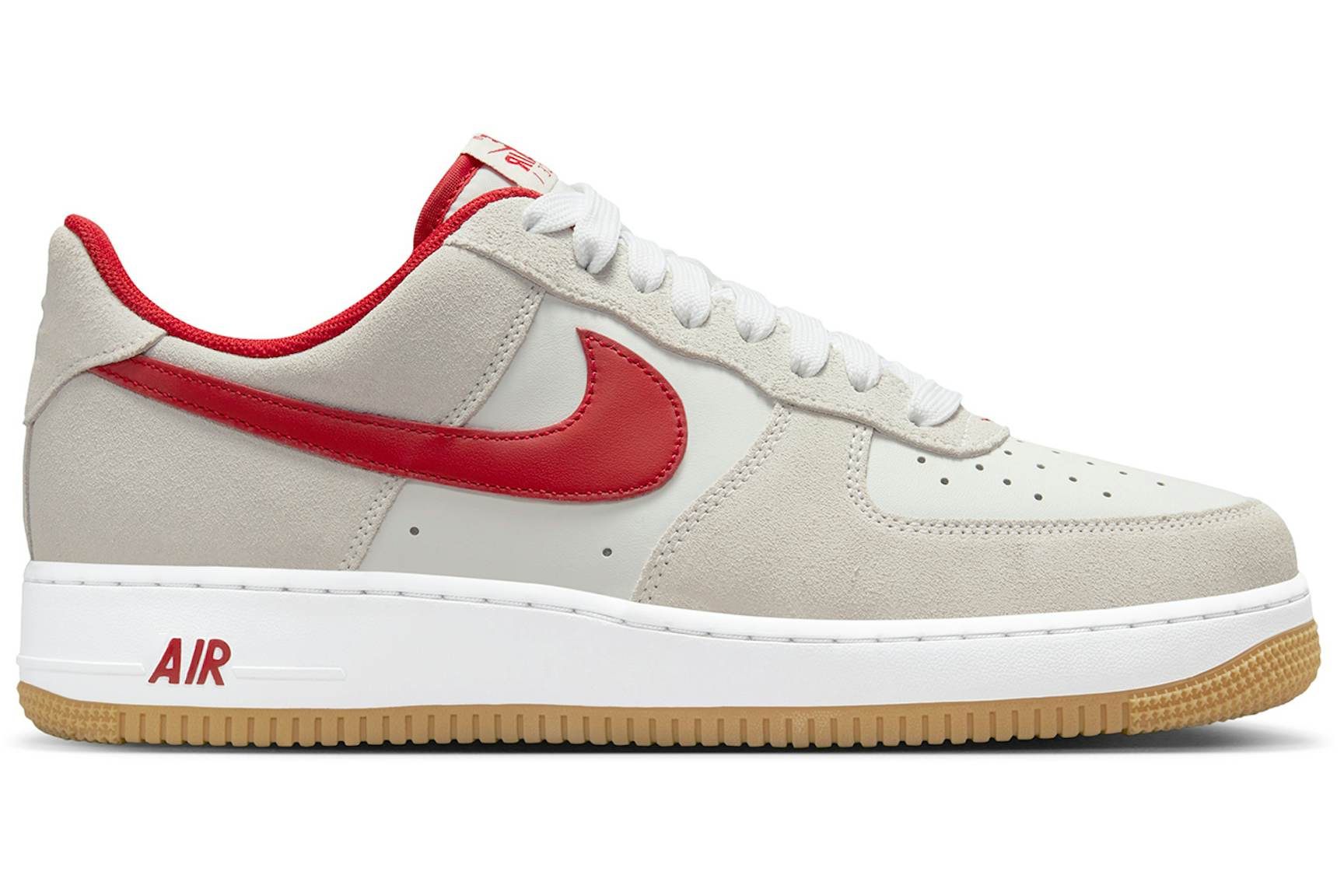 Nike Air Force 1 Low '07 LV8 Summit White Varsity Red Gum Men's ...