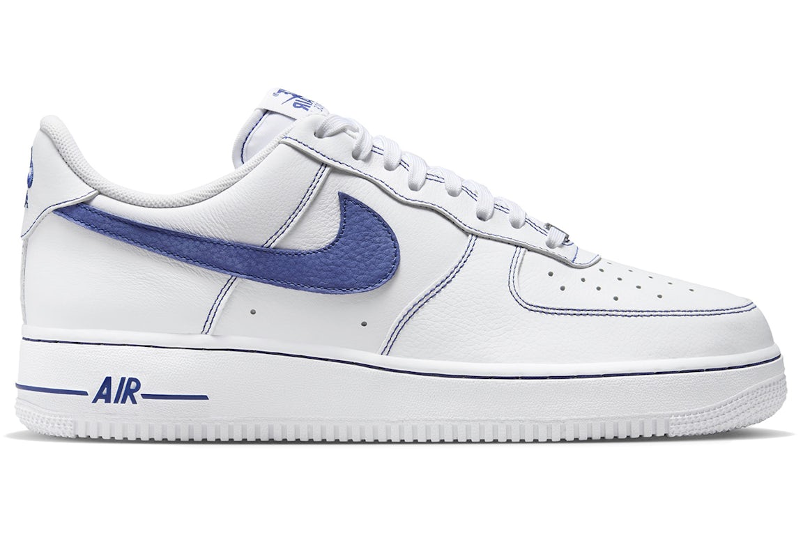 Nike Air Force 1 Low '07 LV8 White Deep Royal Blue Men's - HQ2037-100 - US