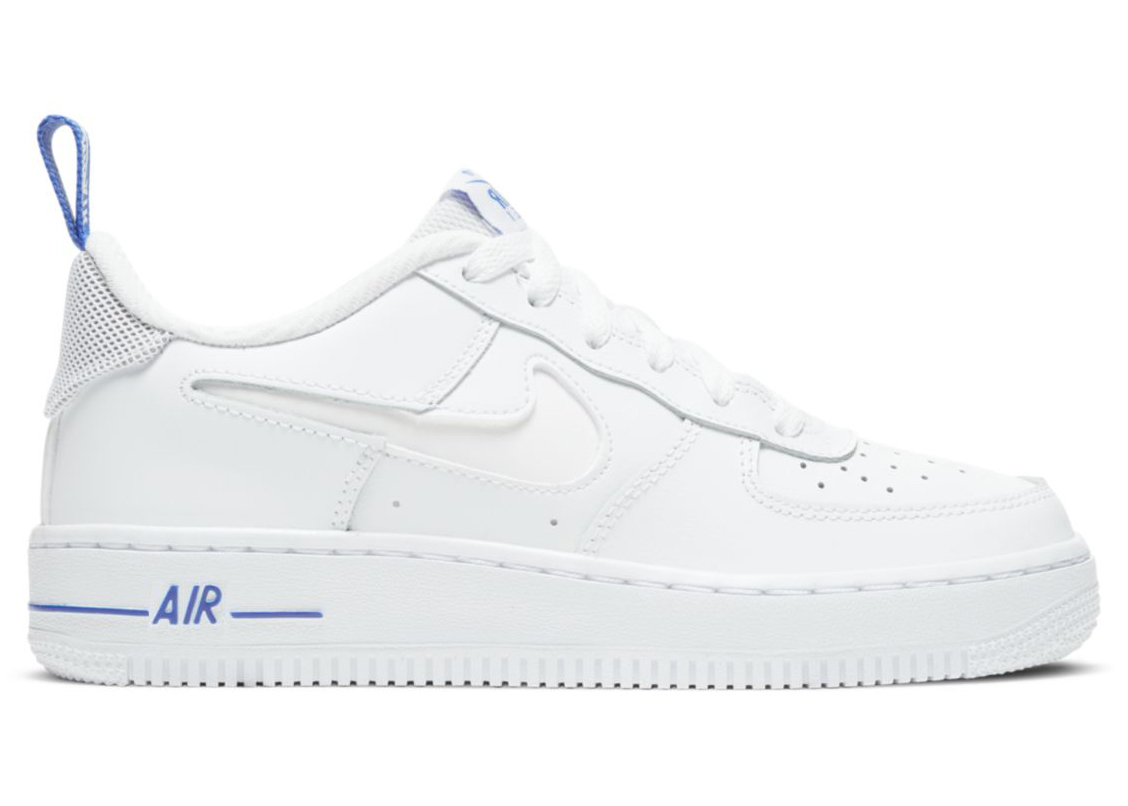 Nike Air Force 1 Low 07 LV8 White Racer Blue (GS) Kids' - DD3227