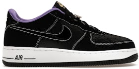 Nike Black & Purple Air Force 1 '07 Lv8 Low Sneakers for Men