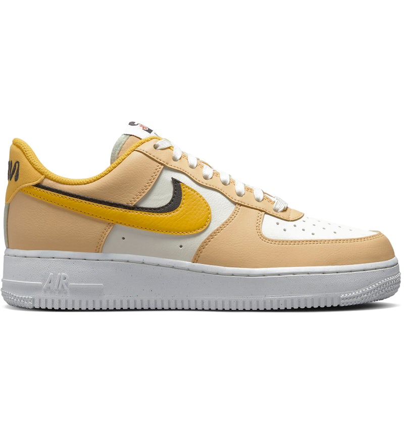 Nike Air Force Low '07 LX '82 Double Swoosh Sail Yellow Ochre