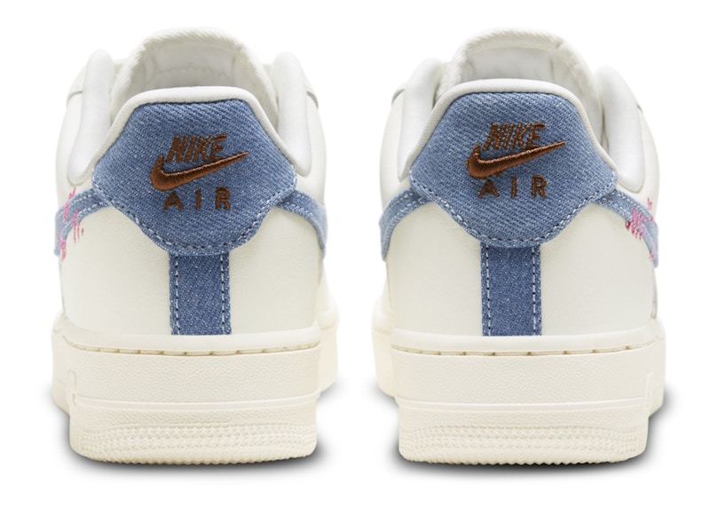 Nike Air Force 1 Low '07 LX Denim Swoosh Boucle (Women's) - FJ7740