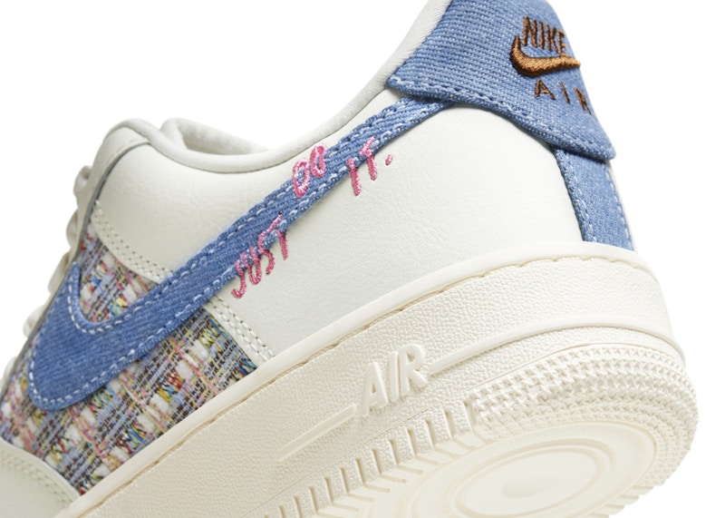 Nike Air Force 1 Low '07 LX Denim Swoosh Boucle (Women's) - FJ7740