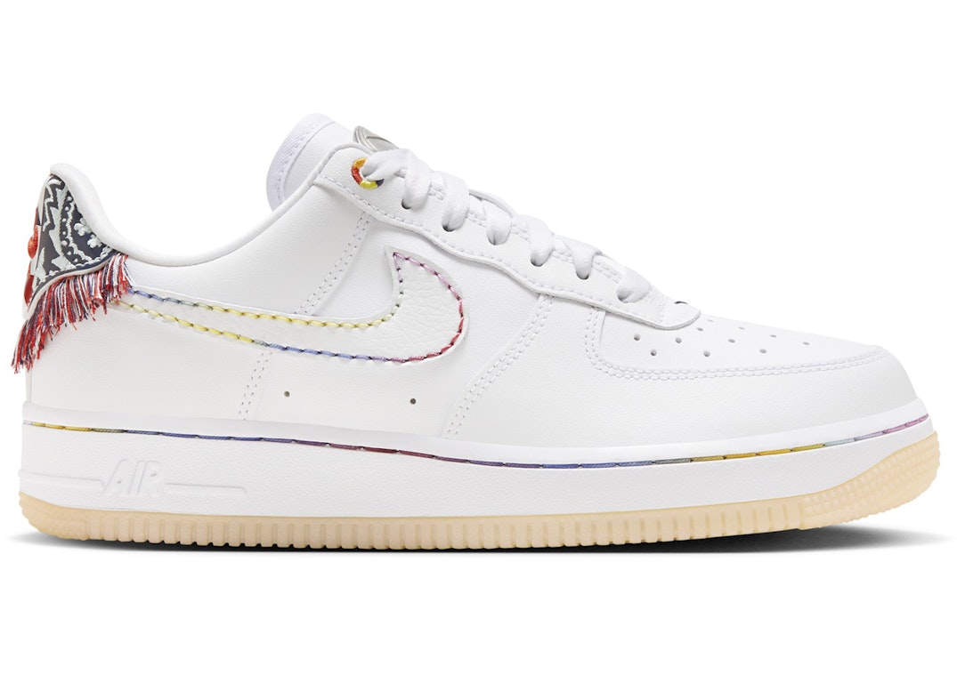 Pre-owned Nike Air Force 1 Low '07 Lx Native Patterns (women's) In White/white/white