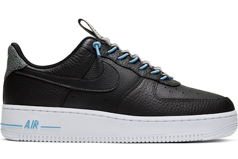 Nike Air Force 1 Low 07 Lux Black Light Blue Women s 898889 015 US