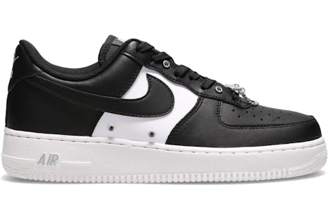 Nike Air Force Low '07 PRM Black White Metallic Silver Men's