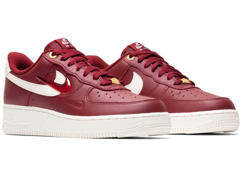 Air force 1 虂07 leather 'emblem' - team outlet red