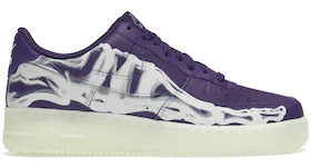 Nike Air Force 1 '07 basse QS squelette de Halloween coloris violet (2021)