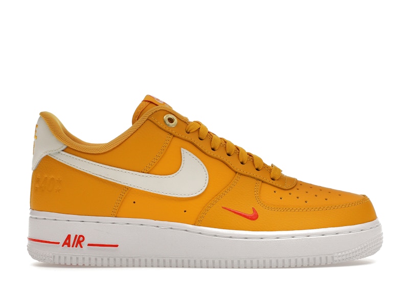 Air force 1 07 yellow swoosh online