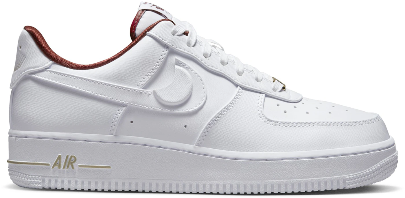de madera Atticus pánico Nike Air Force 1 Low '07 SE Just Do It Summit White Team Red (Women's) -  DV7584-100 - US