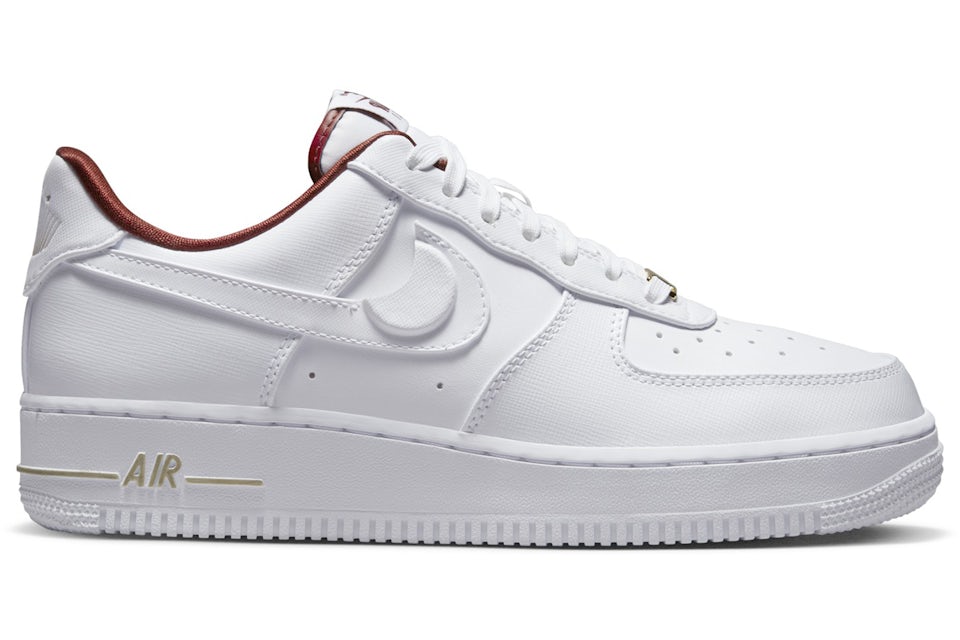 Nike air force 1 womens red swoosh Clearance