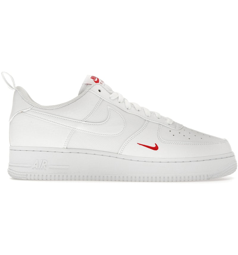 Nike Air Force Low '07 SE White Red Mini Swoosh Men's FZ7187