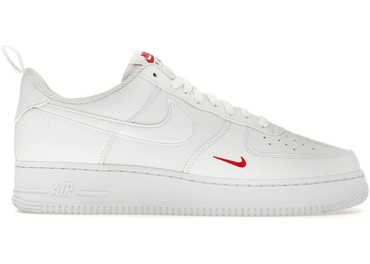 Nike Air Force Low '07 SE White Red Mini Swoosh Men's FZ7187