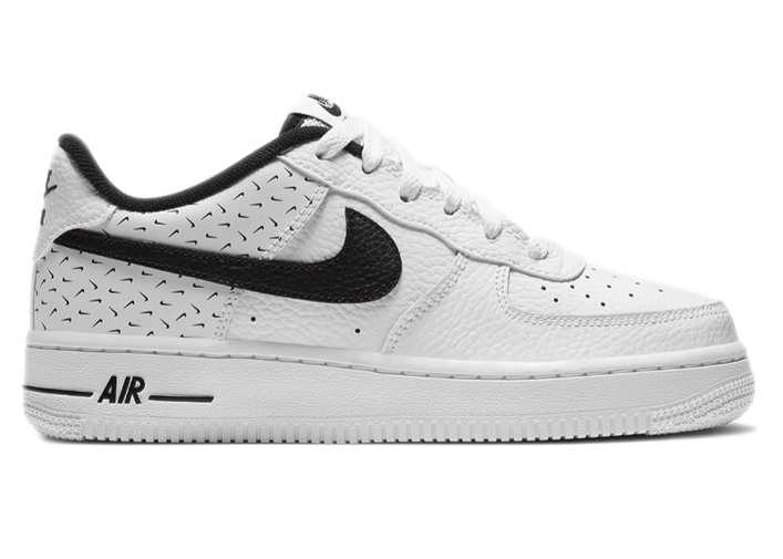 white and black mens air force 1