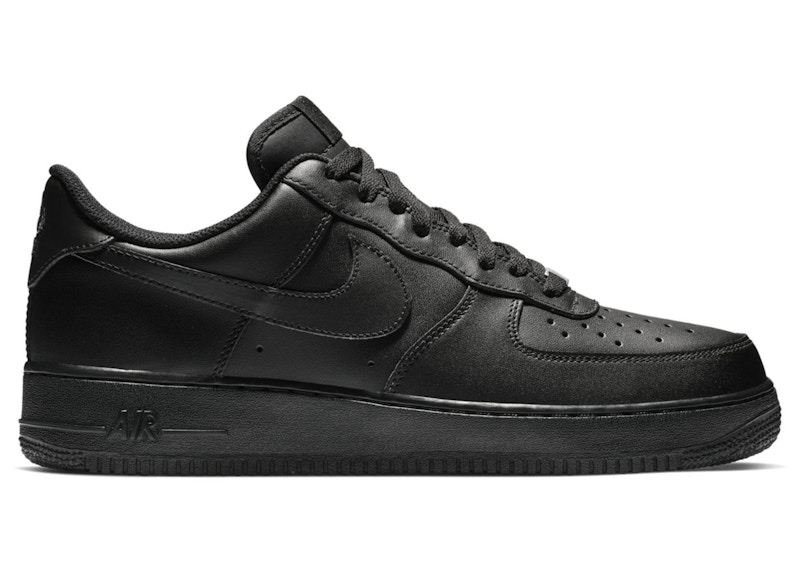 triple black nike air force 1