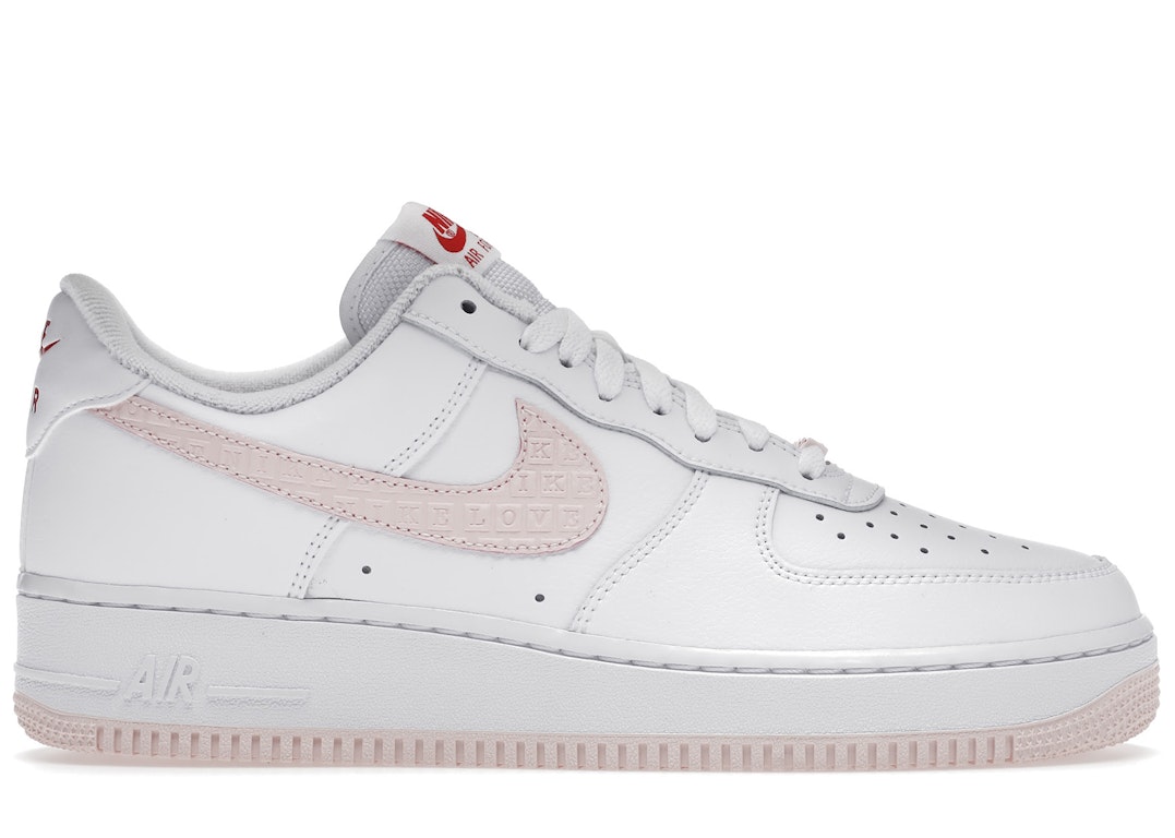 Pre-owned Nike Air Force 1 Low '07 Vt Valentine's Day (2022) In White/university Red/sail
