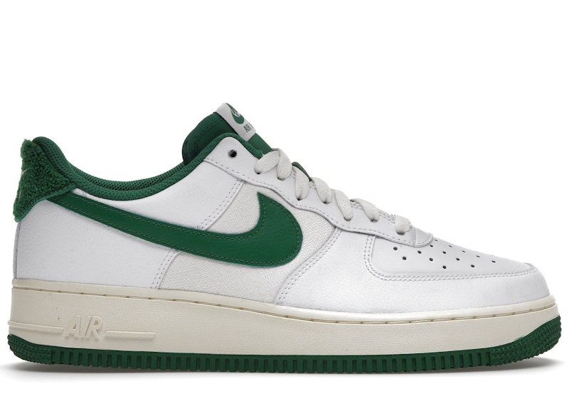 nike air force 1 green and white