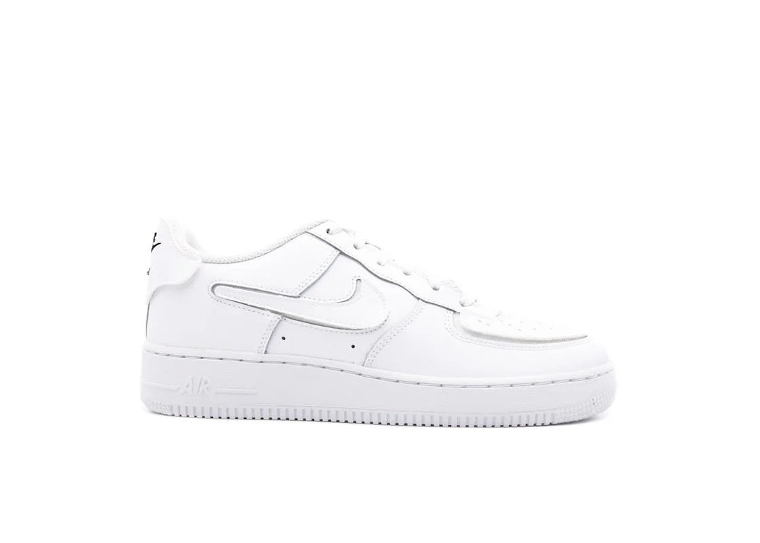 Pre-owned Nike Air Force 1 Low 1/1 White (gs) In White/white/white