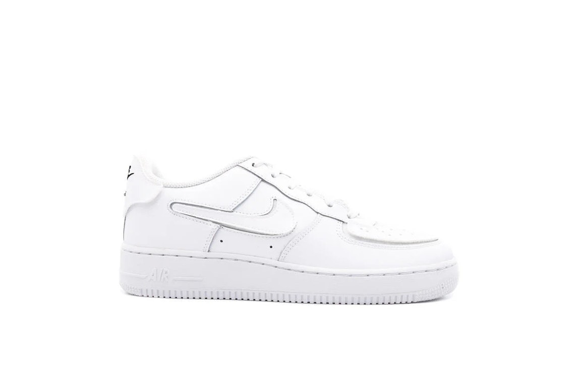 Pre-owned Nike Air Force 1 Low 1/1 White (gs) In White/white/white