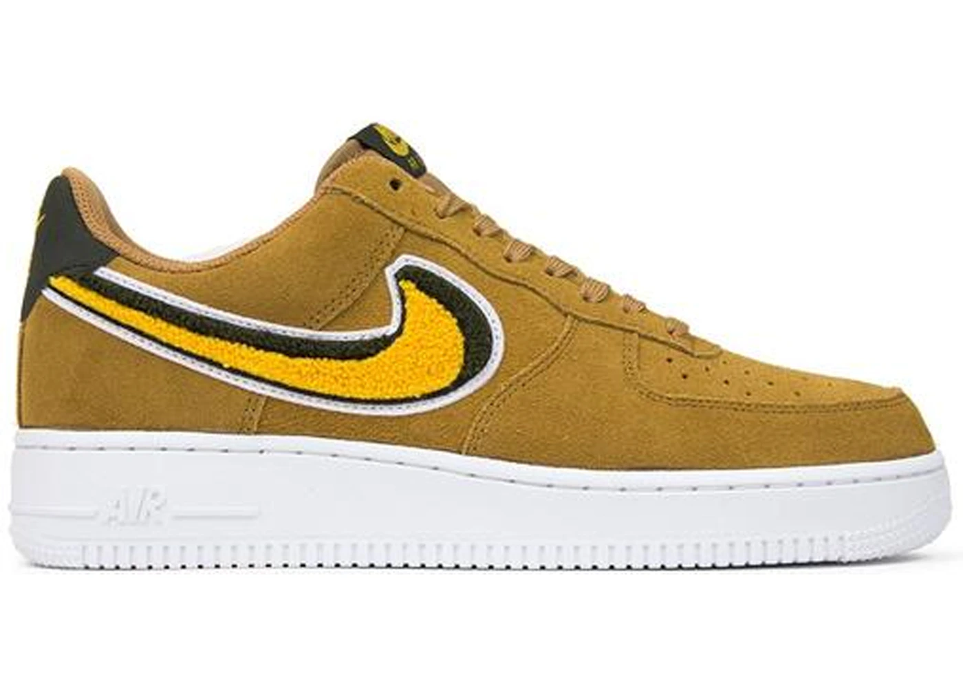 nike air force 1 yellow swoosh