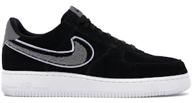 Nike Air Force 1 Low 3D Chenille Swoosh Black Cool Grey