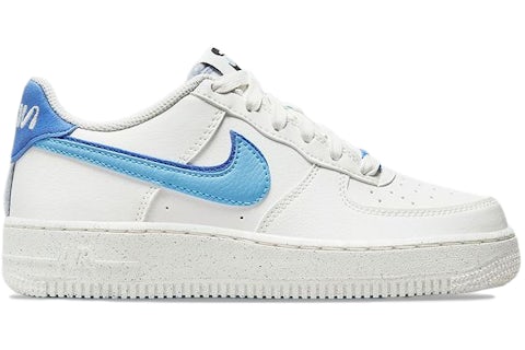 Nike Air Force Low 82 Double Swoosh White Medium Blue (GS