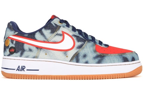 Nike Air Force 1 Low Acid Washed Denim Men s 630930 400 US