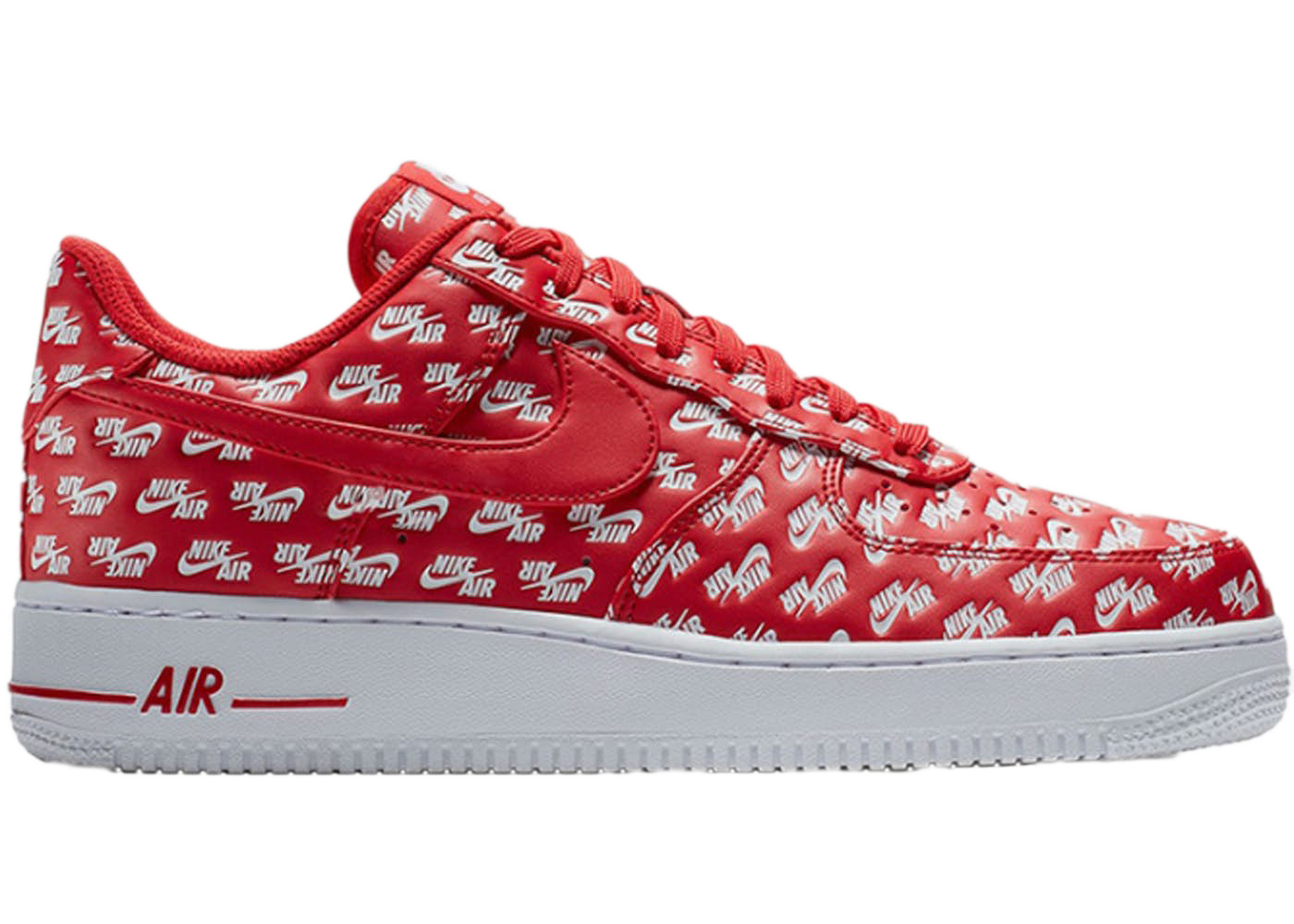Nike Air Force 1 Low All Over Logo Red