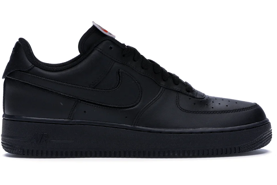 Nike air force 1 velcro swoosh black Clearance