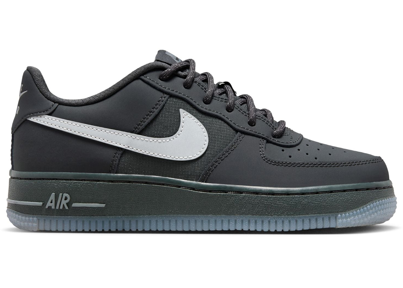 Nike Air Force 1 Low Anthracite Reflective Silver (GS) Kids 