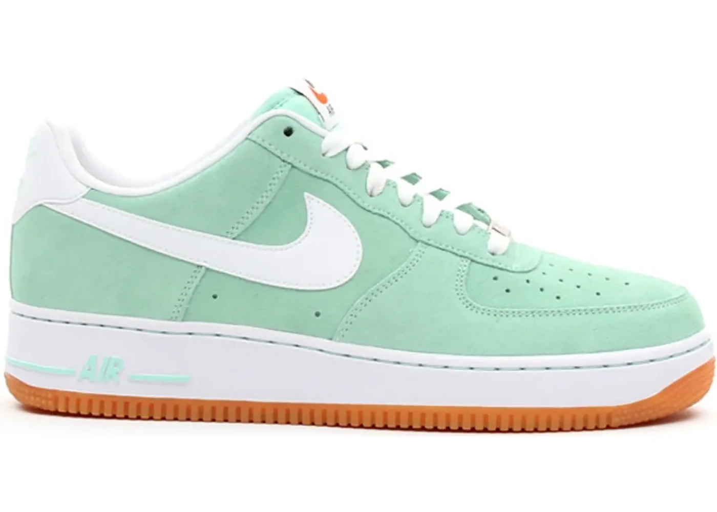 nike air force 1 green and white