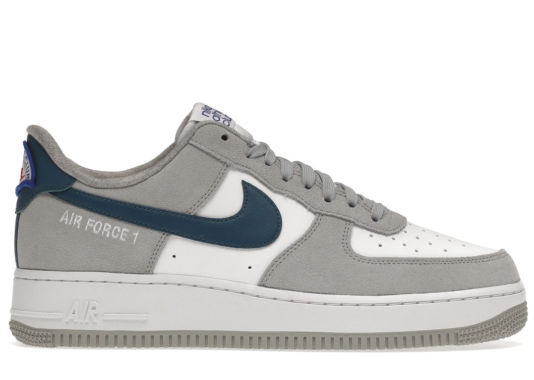 Pre-owned Nike Air Force 1 Low '07 Lv8 Athletic Club Marina Blue In Light Smoke Grey/marina-white