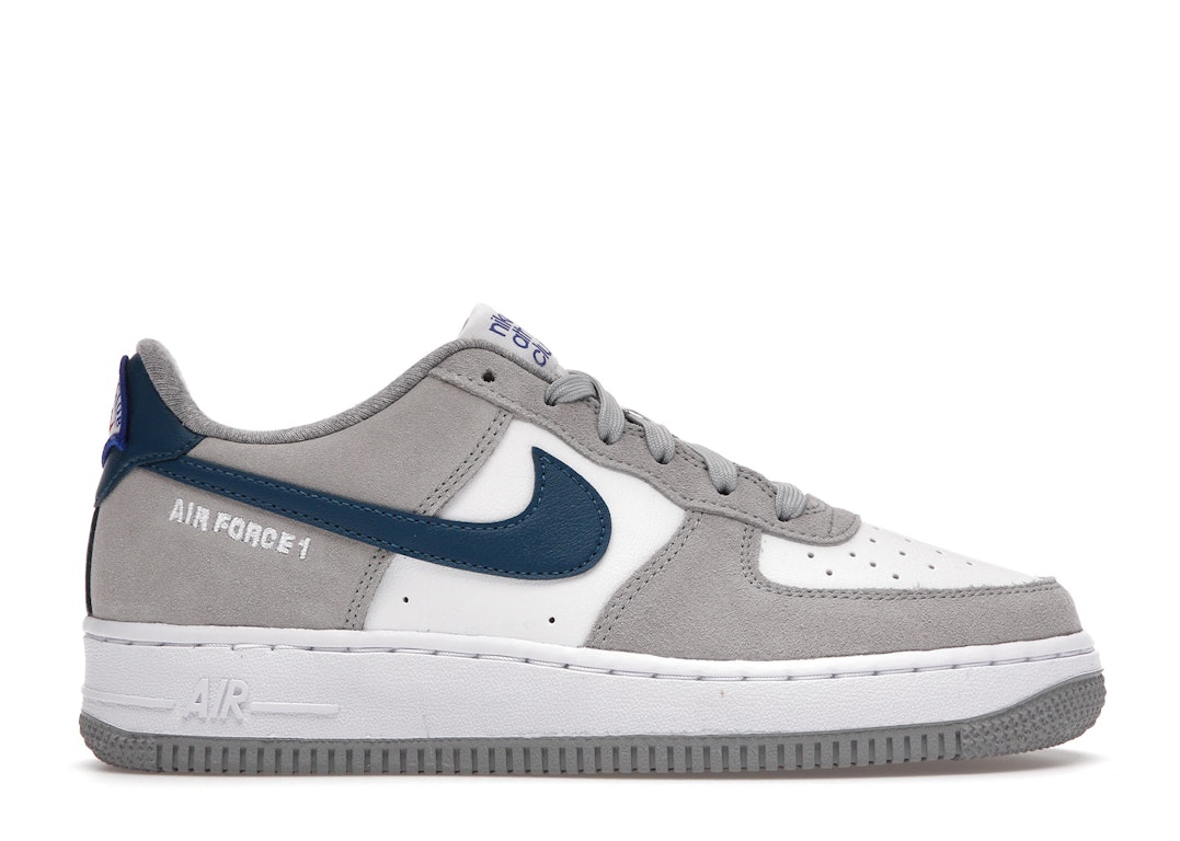 Pre-owned Nike Air Force 1 Low Athletic Club White Grey (gs) In White/grey/blue
