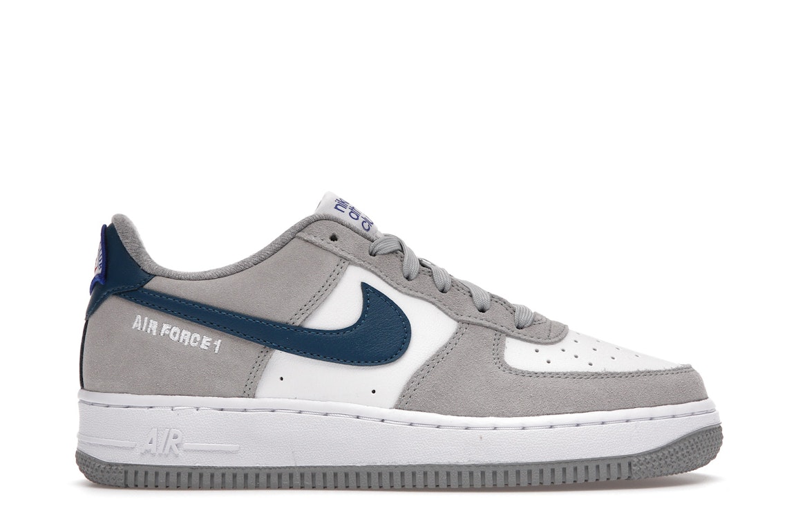 Pre-owned Nike Air Force 1 Low Athletic Club White Grey (gs) In White/grey/blue