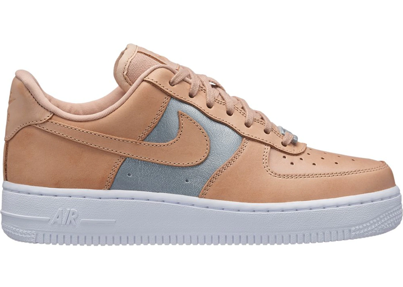 Nike Air Force 1 Low Bio Beige Metallic Argente femme Style AH6827 200 FR