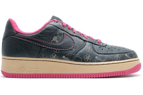 Nike Air Force Low Black Floral Pink Men's 315180-001 US