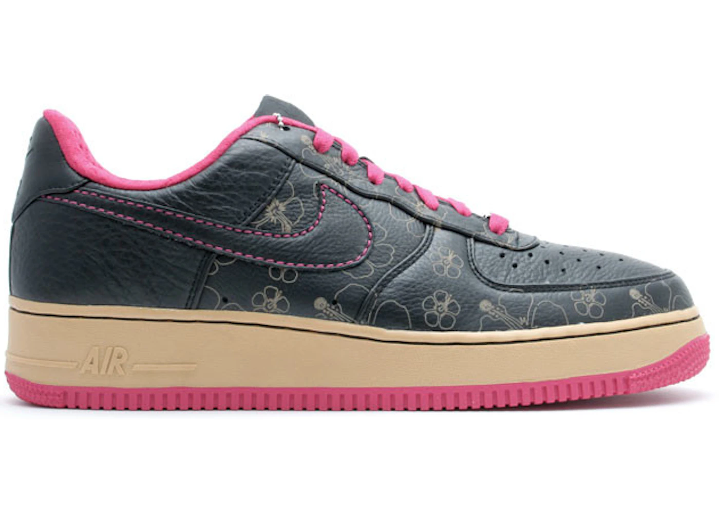 Nike Air Force 1 Low Black Floral Pink Men's - 315180-001 - US