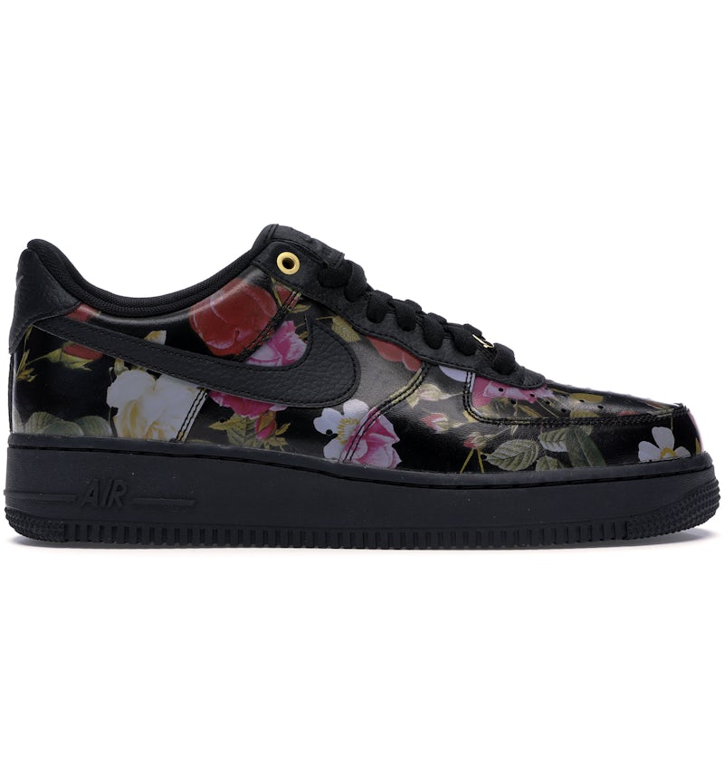 Nike Airforce Nike Schuhe Schwarz Mit Blumenmuster Nike Air Force