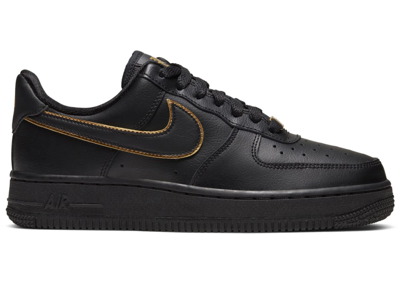Nike air force 1 black and gold womens Clearance