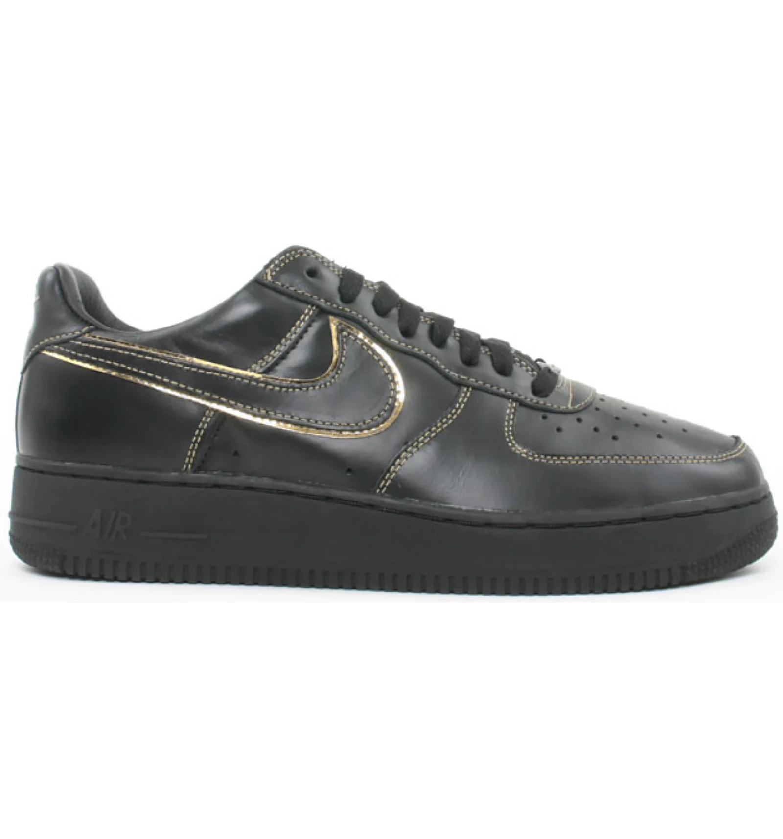 Nike Air Force 1 Low Black Metallic Gold 2006 Herren 306353