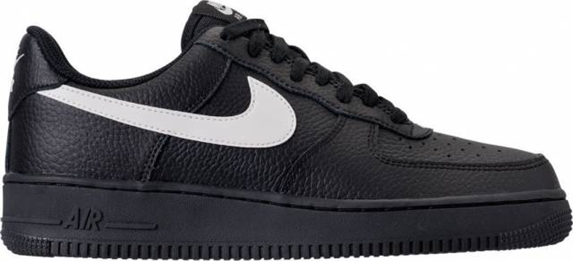 white air force ones with black trim