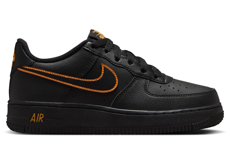 Pre-owned Nike Air Force 1 Low Sneakers In Black/sundial