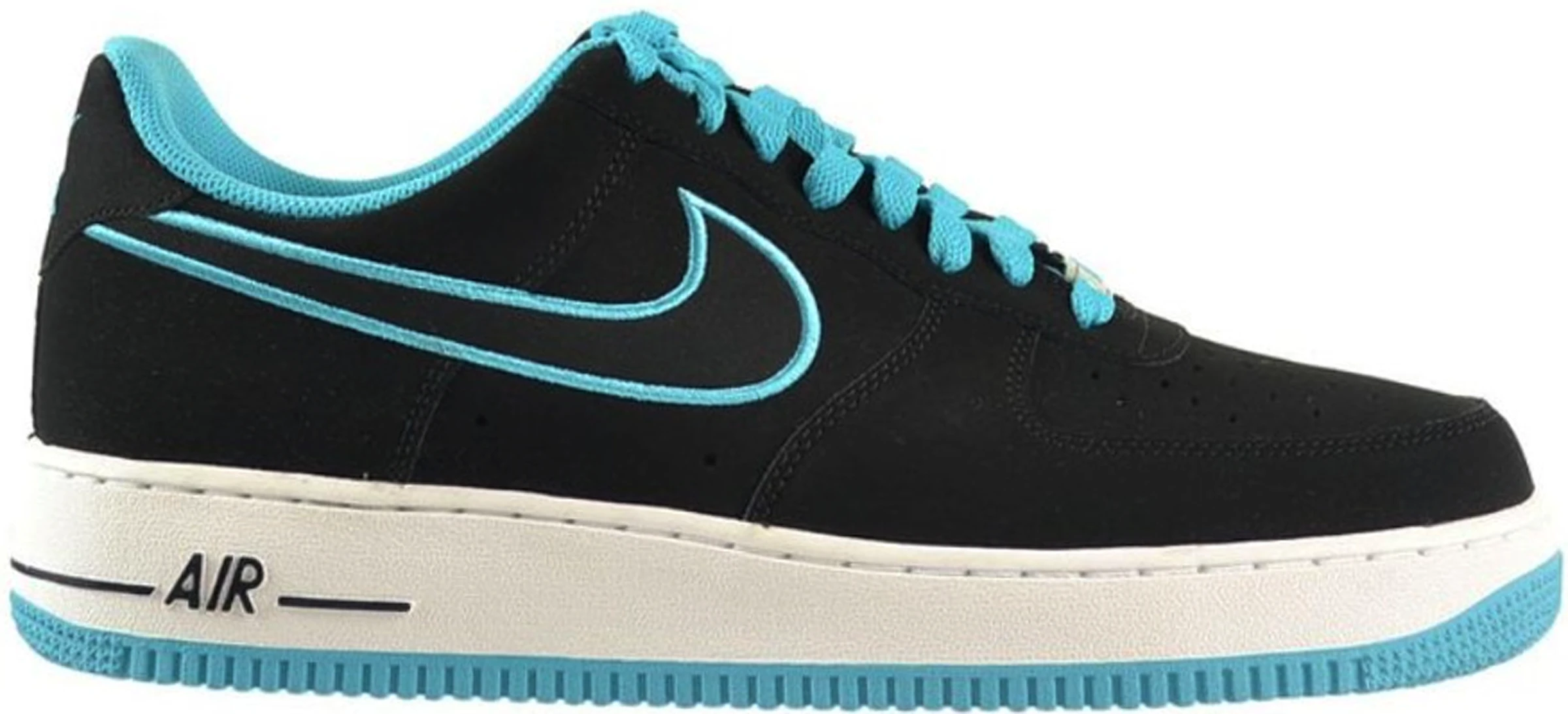 Air Force 1 Low Black Turquoise - 488298-011 -