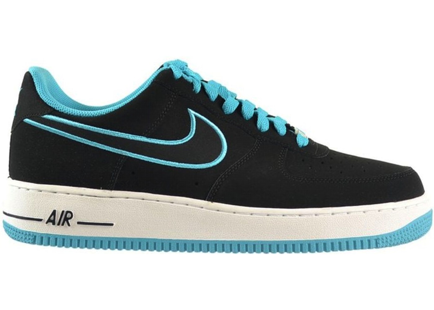 Nike Air Force 1 Low Black Turquoise - 488298-011