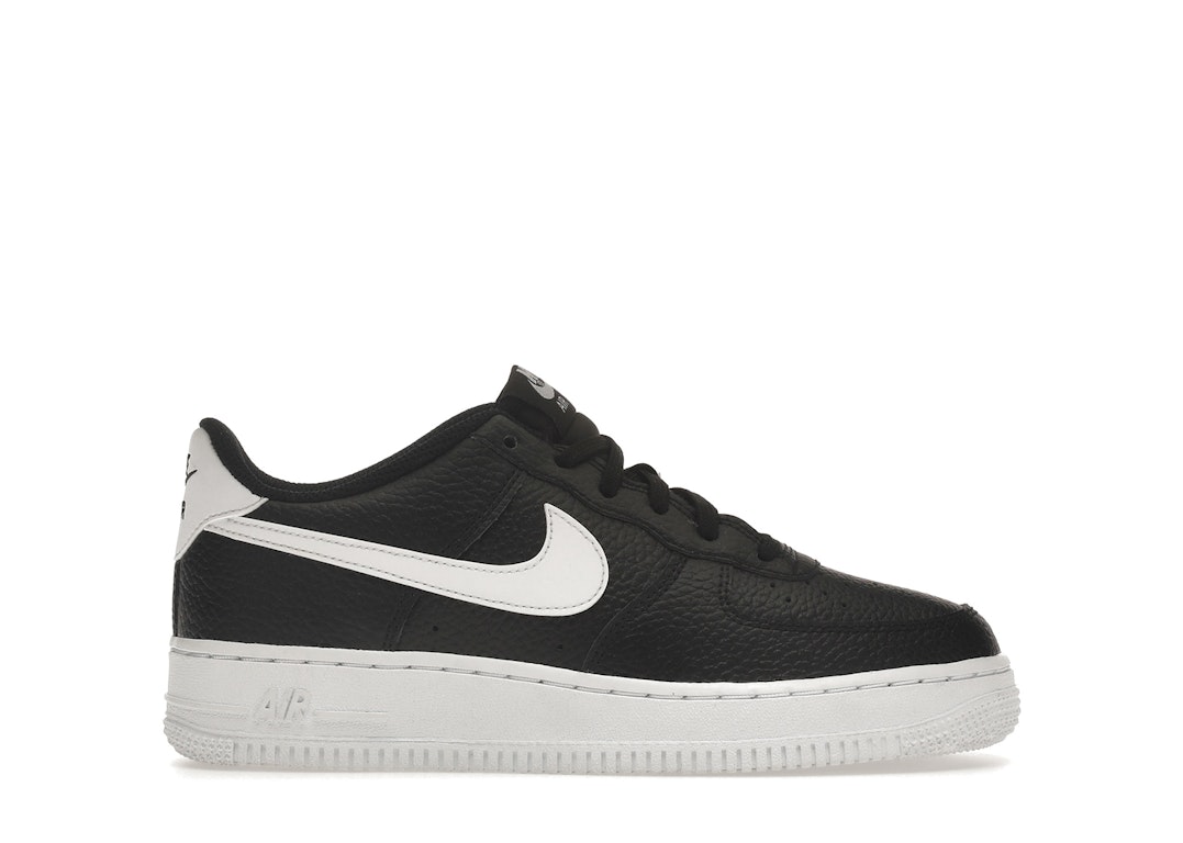 Pre-owned Nike Air Force 1 Low Black White (gs) In Black/white