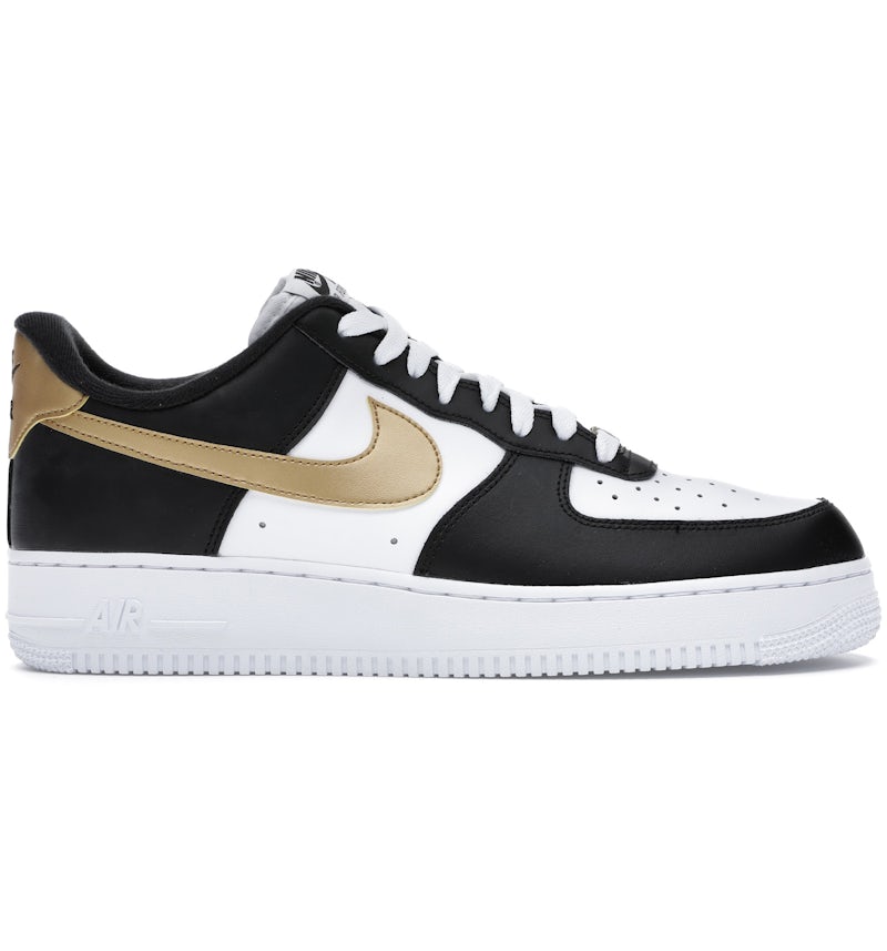 Zapatillas Air Air Force Negras Y Doradas Nike Air Force Low Negro