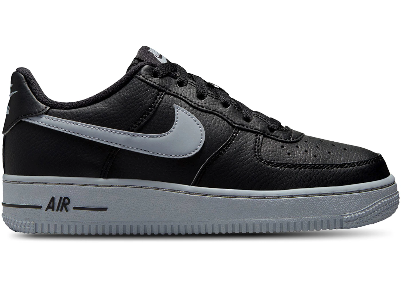 Nike Air Force Low Black Wolf Grey (GS) HQ3807-001 US