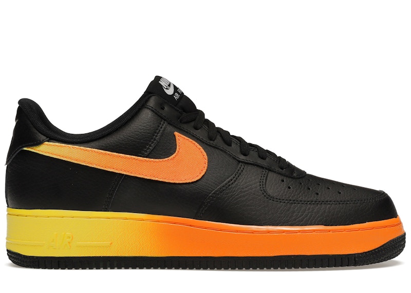 Nike Air Force 1 Low Black Yellow Orange Men s CJ0524 001 GB