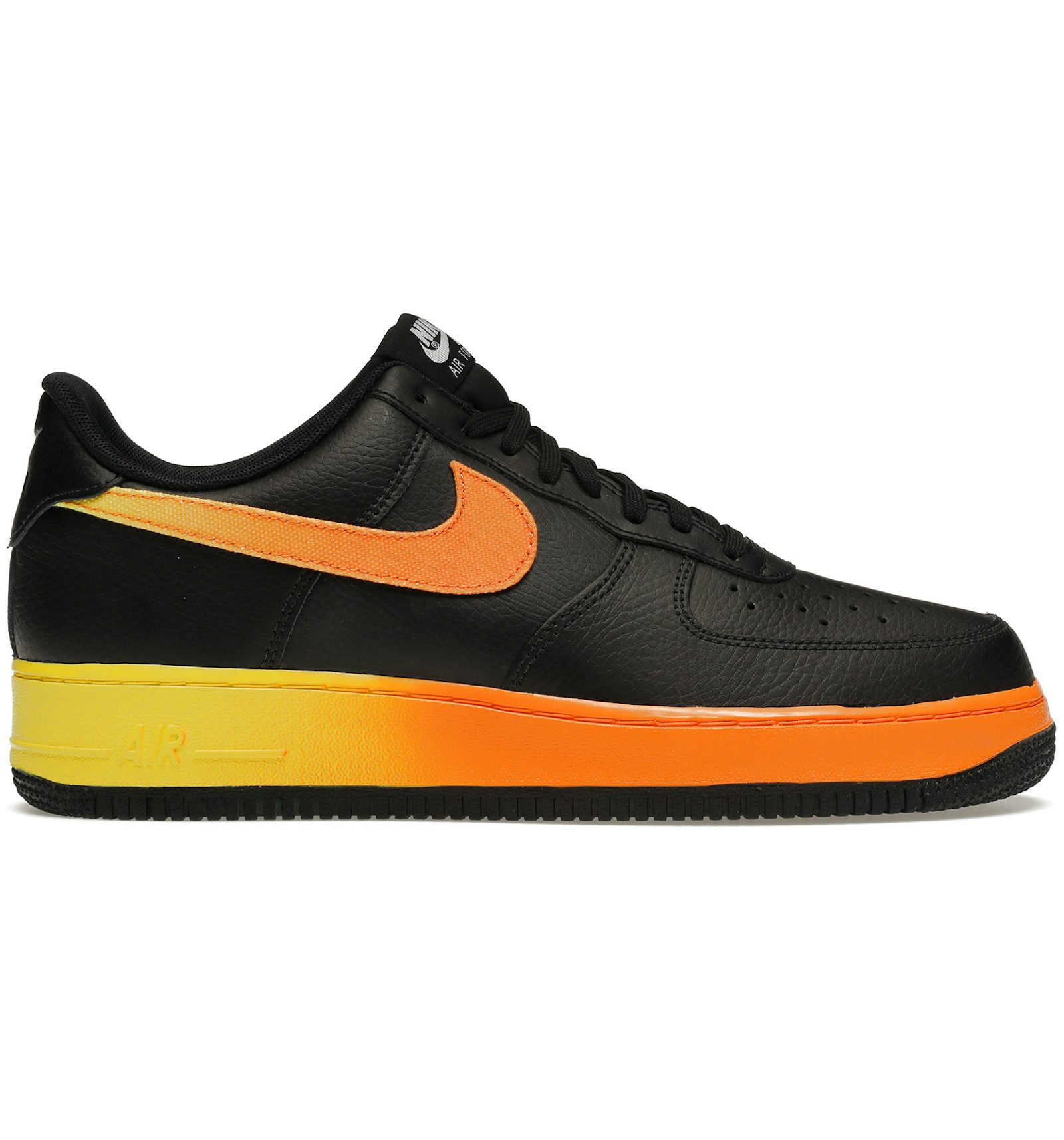 Nike air force 1 low black and yellow Clearance